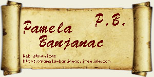 Pamela Banjanac vizit kartica